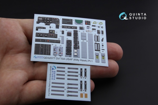 QD32077 3D Декаль интерьера кабины OV-10A (версия для USAF) (KittyHawk)