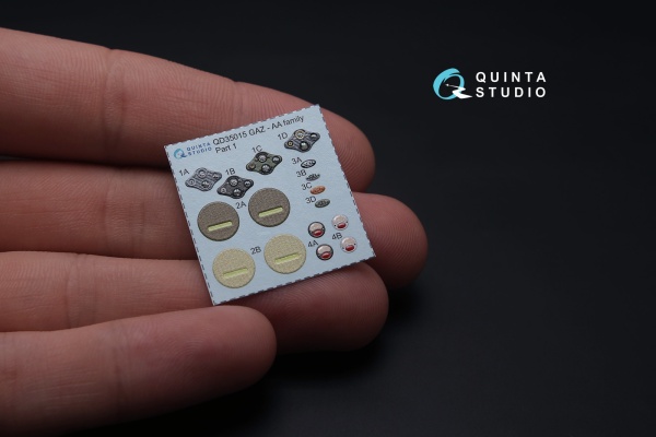 QD35015 1/35 3D Декаль интерьера кабины для семейства ГАЗ-АА/ААА (для любых моделей)