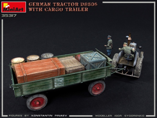 MA35317 Немецкий трактор D8506 с прицепом