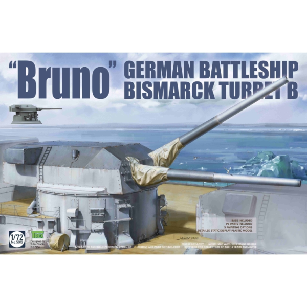 ТА5012 1/72 "BRUNO" GERMAN BTTLESHIP BISMARCK TURRET B