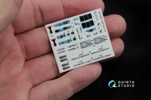 QD72007 3D Декаль интерьера кабины Як-130 (для модели Звезда)
