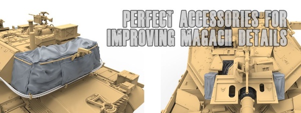 SPS-065 1/35 Israel Main Battle Tank Magach 6B GAL BATASH Fully Loaded Rear Basket & Closed Smoke 