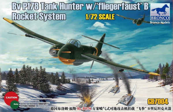 GB7004 1/72 BV P178  Tank Hunter w/ ‘Fliegerfaust’ B Rocket System.