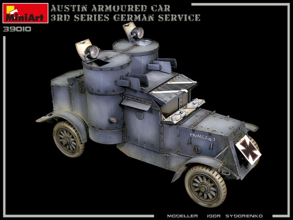 MA39010 Бронеавтомобиль AUSTIN 3 серии с интерьером. Германия, Австро-Венгрия, Финляндия.