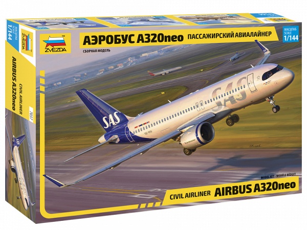 7037 Пассажирский авиалайнер Аэробус А320neo