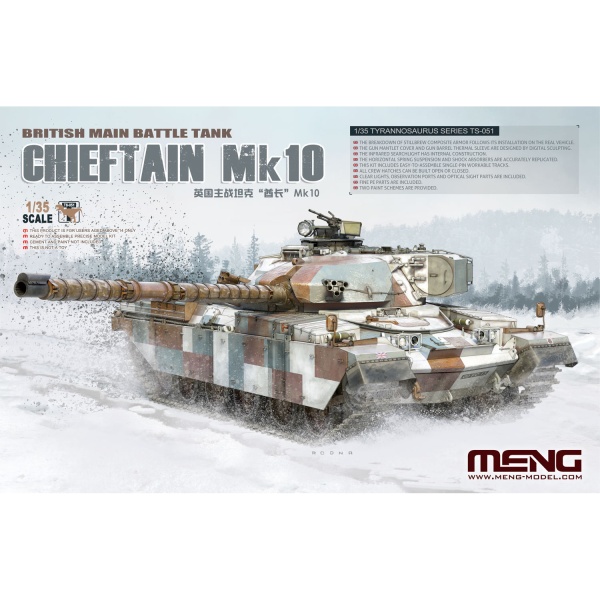 TS-051 1/35 British Main Battle Tank Chieftain Mk10