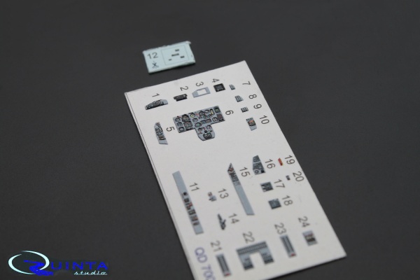 QD72002 1/72 3D Декаль интерьера кабины МиГ-29 9-13 (для модели Звезда 7278)