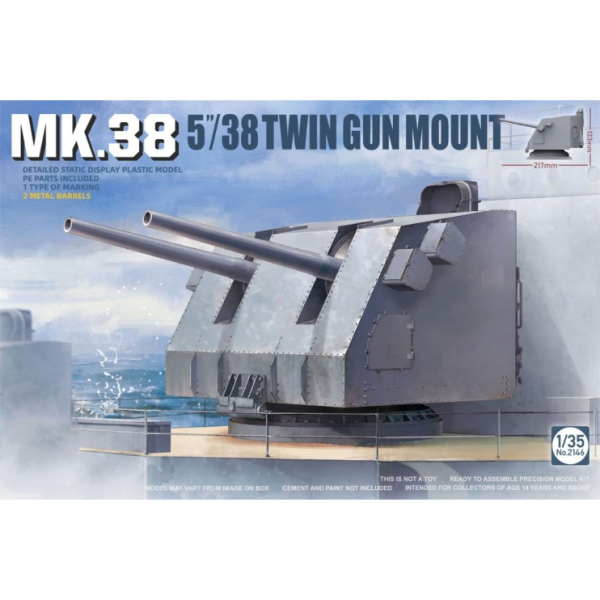 ТА2146 1/35 MK.38 5''/38 TWIN GUN MOUNT