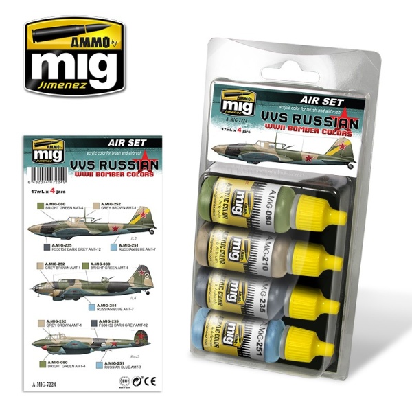 AMIG7224 VVS RUSSIAN WWII BOMBER COLORS AMIG7224 VVS RUSSIAN WWII BOMBER COLORS