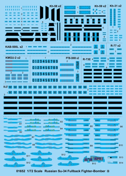 Т01652 Russian S-u-34 Fullback Fighter-Bomber
