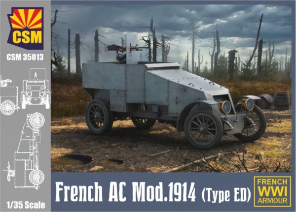 CSM35013 French Armored Car Modele 1914 (Type ED)