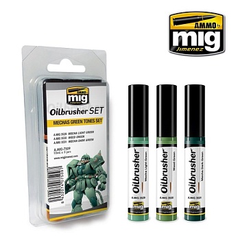AMIG7509 MECHAS GREEN TONES SET AMIG7509 MECHAS GREEN TONES SET