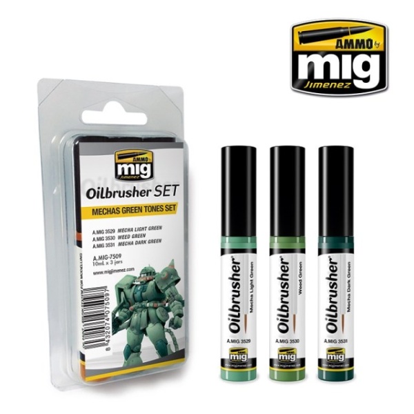 AMIG7509 MECHAS GREEN TONES SET AMIG7509 MECHAS GREEN TONES SET