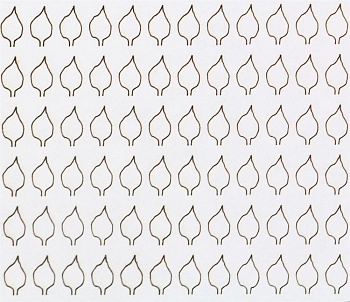 69330 Лист сердцевидный L (220 штук 3,4*6,2 мм) БЕЛЫЙ 69330 Лист сердцевидный L (220 штук 3,4*6,2 мм) БЕЛЫЙ