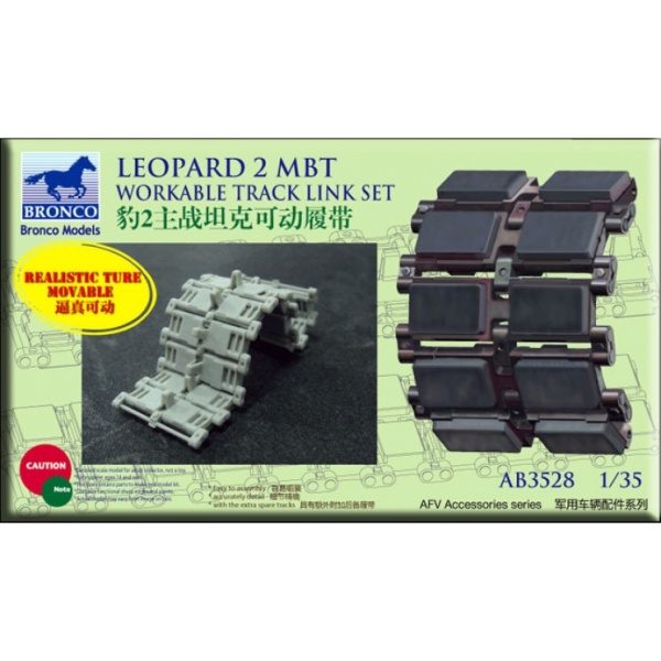 AB3528 LEOPARD 2mbt workable track link set