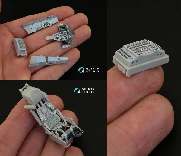 QD32022 3D Декаль интерьера кабины МиГ-29СМТ (для модели Трубач)