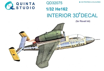 QD32075 3D Декаль интерьера кабины He 162 (Revell)