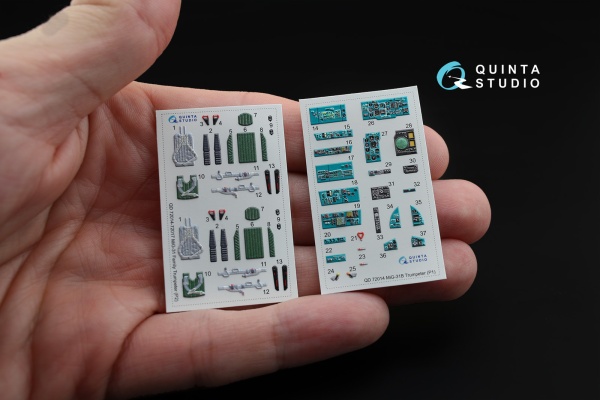 QD72014 3D Декаль интерьера кабины МиГ-31Б (для модели Трубач)
