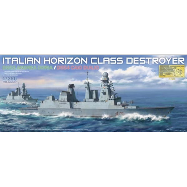ТА6007 1/350 ITALIAN HORIZON CLASS DESTROYER D553 ANDREA DORIA / D554 CAIO DUILIO