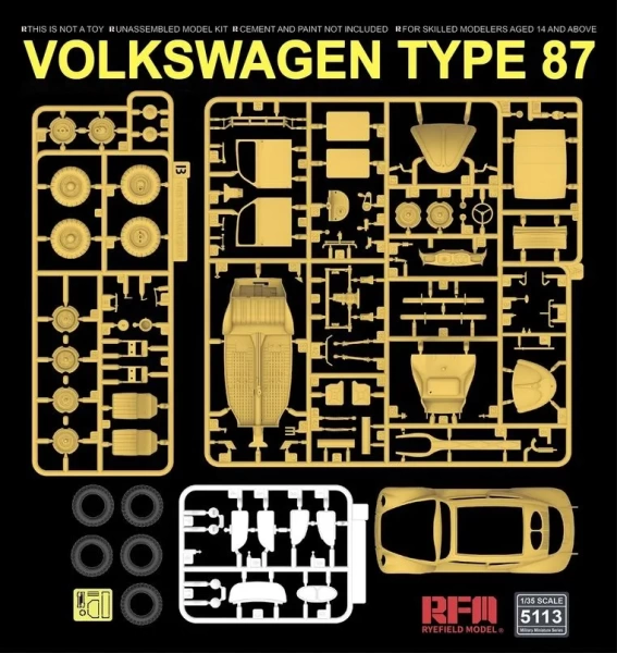 RM-5113 1/35 Немецкий автомобиль Volkswagen type 87 with full interior
