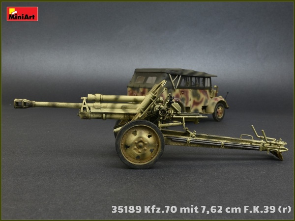 MA35189 1/35 Армейский автомобиль Kfz.70 с пушкой 7,62 cm F.K. 39 ( r )
