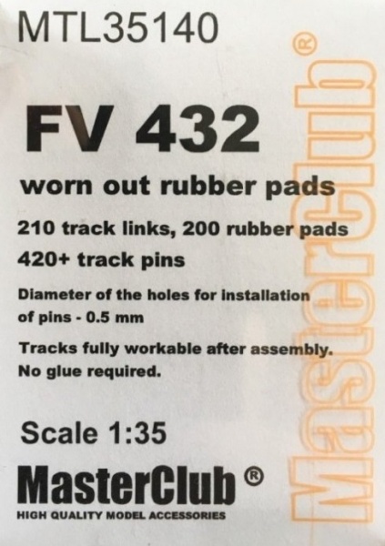 MTL-35140 Tracks for FV324, worn out/destructed pads
