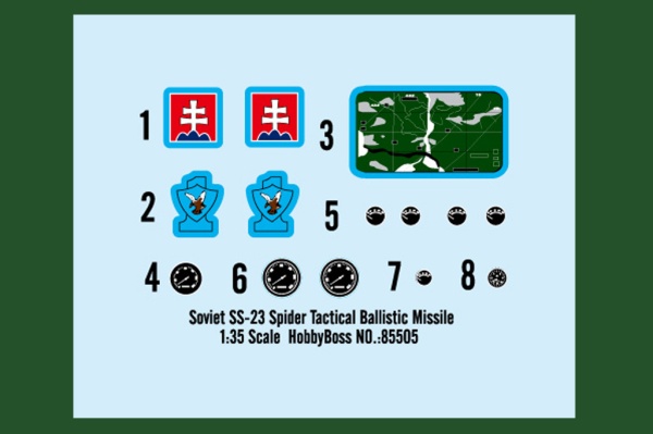 85505 Мобильный ракетный комплекс SS-23 Spider Tactical Ballistic Missile (Hobby Boss) 1/35