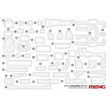 SPS-082 1/700 PLA Navy Shandong Paint Masks (For PS-006)