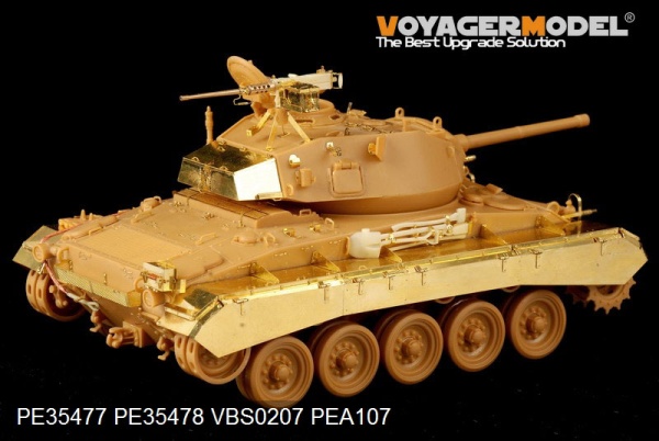 PE35478 1/35 WWII US M24 Chaffee (Early Prod) Light Tank Fenders and Skirts(For Bronco 35069)
