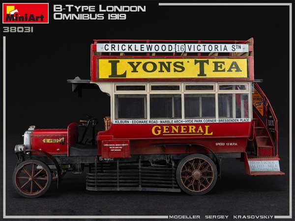 MA38031 Лондонский омнибус B-TYPE 1919 г.