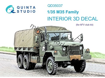 QD35037 3D Декаль интерьера кабины M35 (AFV club)