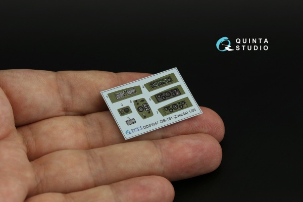 QD35047 1/35 3D Декаль интерьера кабины ЗиС-151 (Звезда)