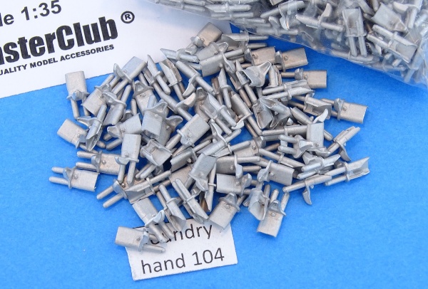 MTL-35312 Extended end connectors "duckbills" type 2 for tracks VVSS M4 Sherman, only end connector