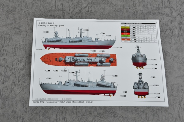 67202 1/72 OSA II Russian Navy Missile Boat 