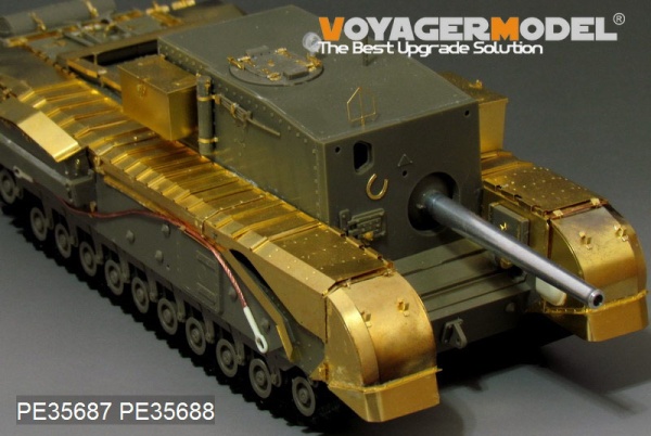 PE35687 1/35 WWII British Churchill 3inch gun 20 CWT Gun (For AF35253)