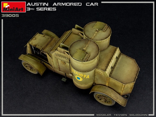 MA39005 Бронеавтомобиль AUSTIN 3 серии с интерьером. Украина, Польша, Грузия, Румыния