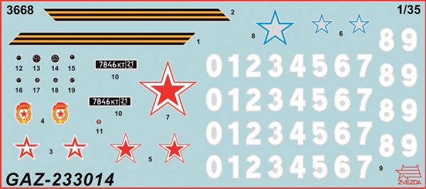 3668П Российский бронеавтомобиль ГАЗ-233014 "Тигр"