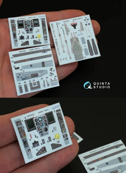 QD32022 3D Декаль интерьера кабины МиГ-29СМТ (для модели Трубач)