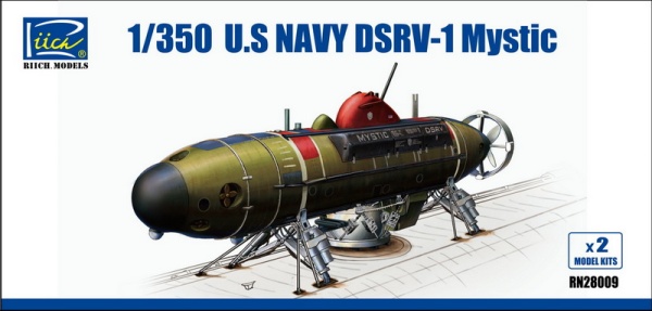 RN28009 1/350 U.S.Navy DSRV-1 Mystic (Model Kits X2)