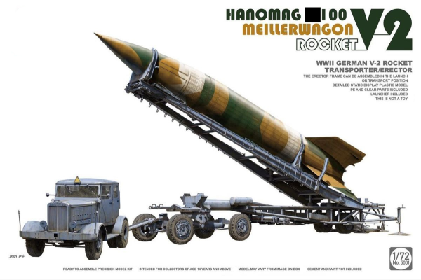 ТА5001 1/72 WWII German V-2 Rocket Transporter/Erector 