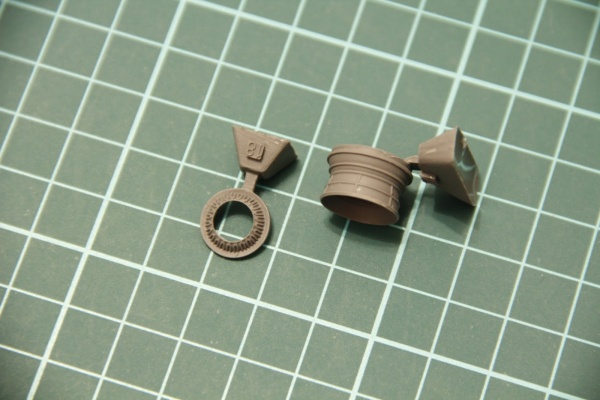 SPS-023 1/72 F-106A WHEEL WELLS & EXHAUST NOZZLE (RESIN)