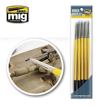 AMIG7606 RUBBER BRUSH SET AMIG7606 RUBBER BRUSH SET