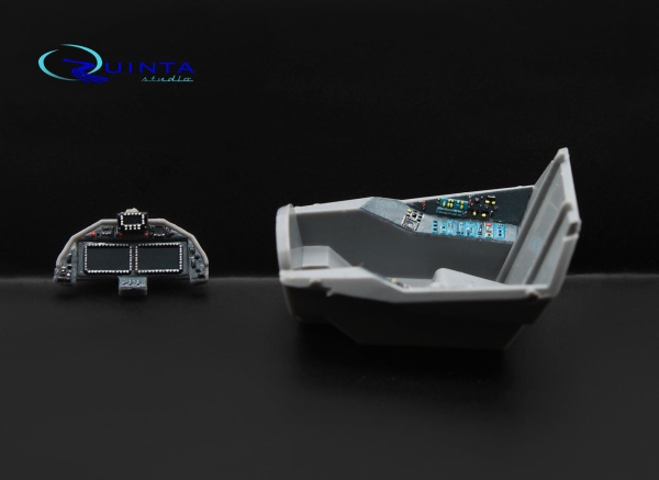 QD72004g 1/72 3D Декаль интерьера кабины Су-57 (для модели Звезда 7319) (серые панели)