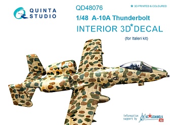 QD48076 3D Декаль интерьера кабины A-10A (для модели Italeri)