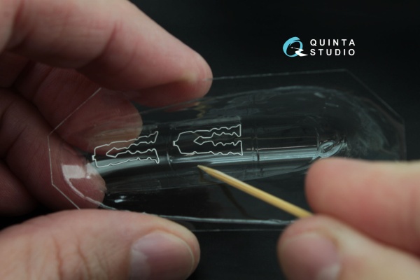 QC72007 Набор остекления для модели Як-130 с дет.шнуром (для модели фирмы Звезда)