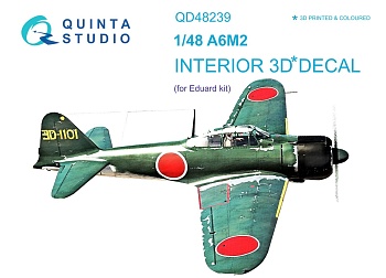 QD48239 3D Декаль интерьера кабины A6M2 Zero (Eduard)