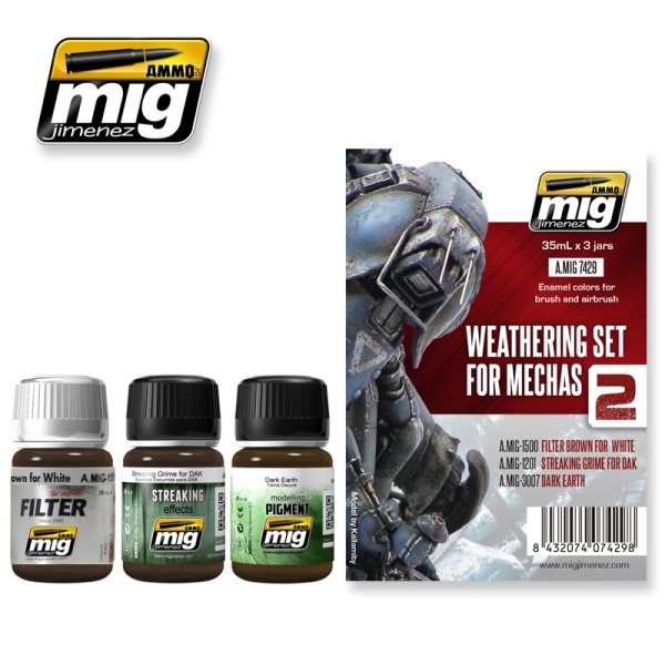 AMIG7429 WEATHERING SET FOR MECHAS AMIG7429 WEATHERING SET FOR MECHAS