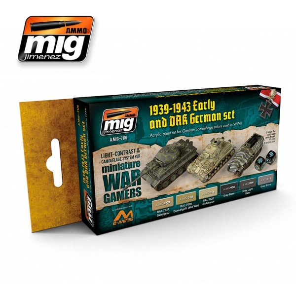 AMIG7116 Wargame Early & DAK German set (Набор: 009, 010, 016, 908, 909, 911) AMIG7116 Wargame Early & DAK German set (Набор: 009, 010, 016, 908, 909, 911)