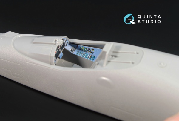 QD72004 1/72 3D Декаль интерьера кабины Су-57 (для модели Звезда 7319) (серые и голубые панели) (пер