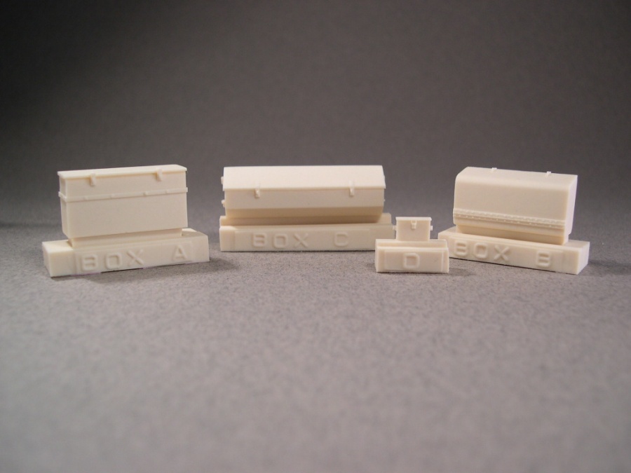 F048  British Sherman Hull and Turret Stowage Boxes